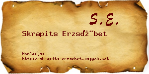 Skrapits Erzsébet névjegykártya